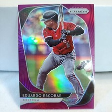 2020 Panini Prizm Purple Eduardo Escobar #124 Arizona Diamondbacks 