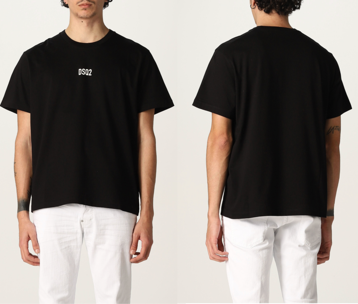 DSQUARED2 NEW SEASON Jeans Icon Mini Dsq2 Logo Print Box Tee T
