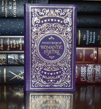 Book of Romantic Poetry Byron Wordsworth Keats New Leather Bound Pocket Gift 