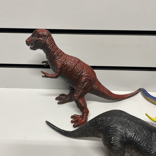 Vintage 1985 Dinosaur Lot Of 7 Toys Figures Animals Variety T-Rex - Plus Others - Picture 12 of 19