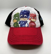 PJ Mask Cap Hat Kids Adjustable Red White Black Polycotton
