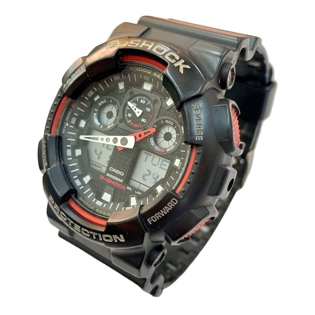Casio 】CASIO G-SHOCK GA-100-1A4DR Combination Model | eBay