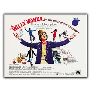 Willy Wonka Charlie Schokoladenfabrik Blechschild Wandrelief Film Werbung Poster Ebay