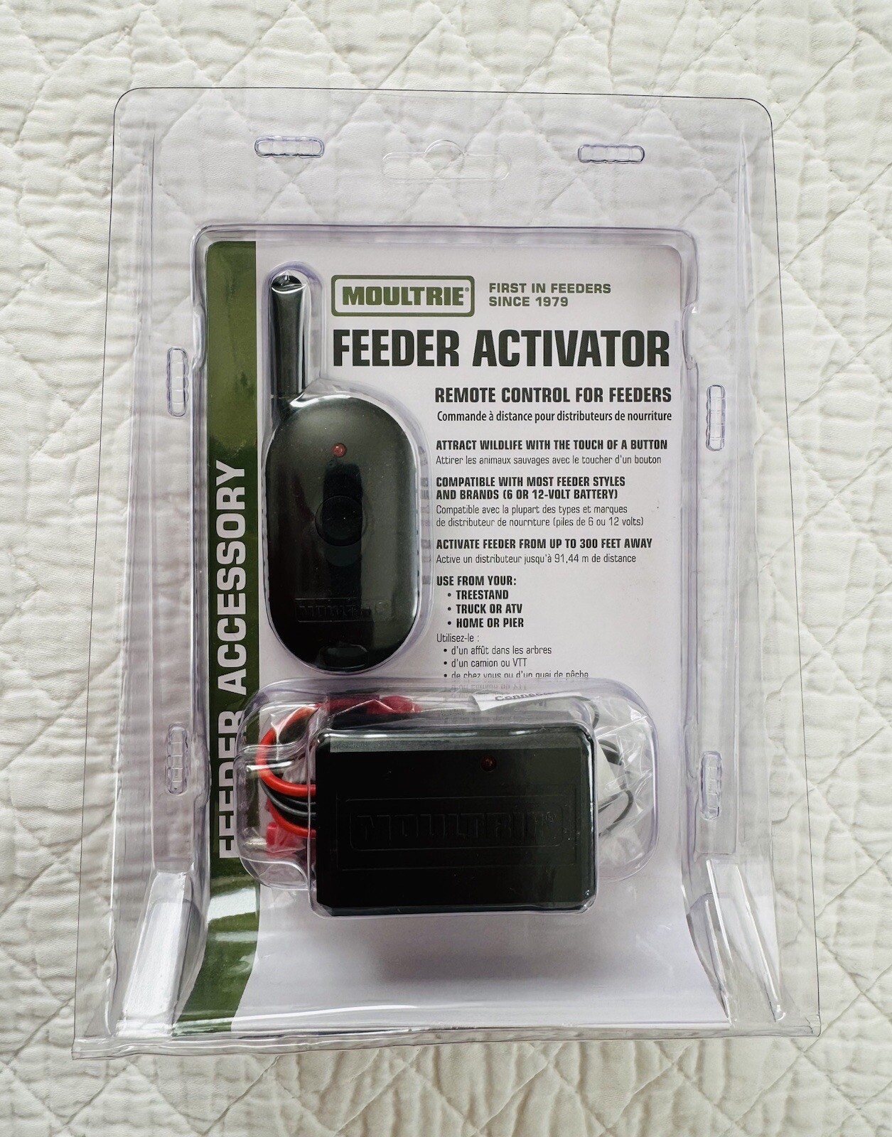 Moultrie Feeder Activator 300' Range Remote Control For Wildlife Feeders 6V/12V