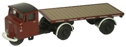 Oxford Diecast 76MH009 Scammell Mechanical Horse Flatbed LMS OO Gauge