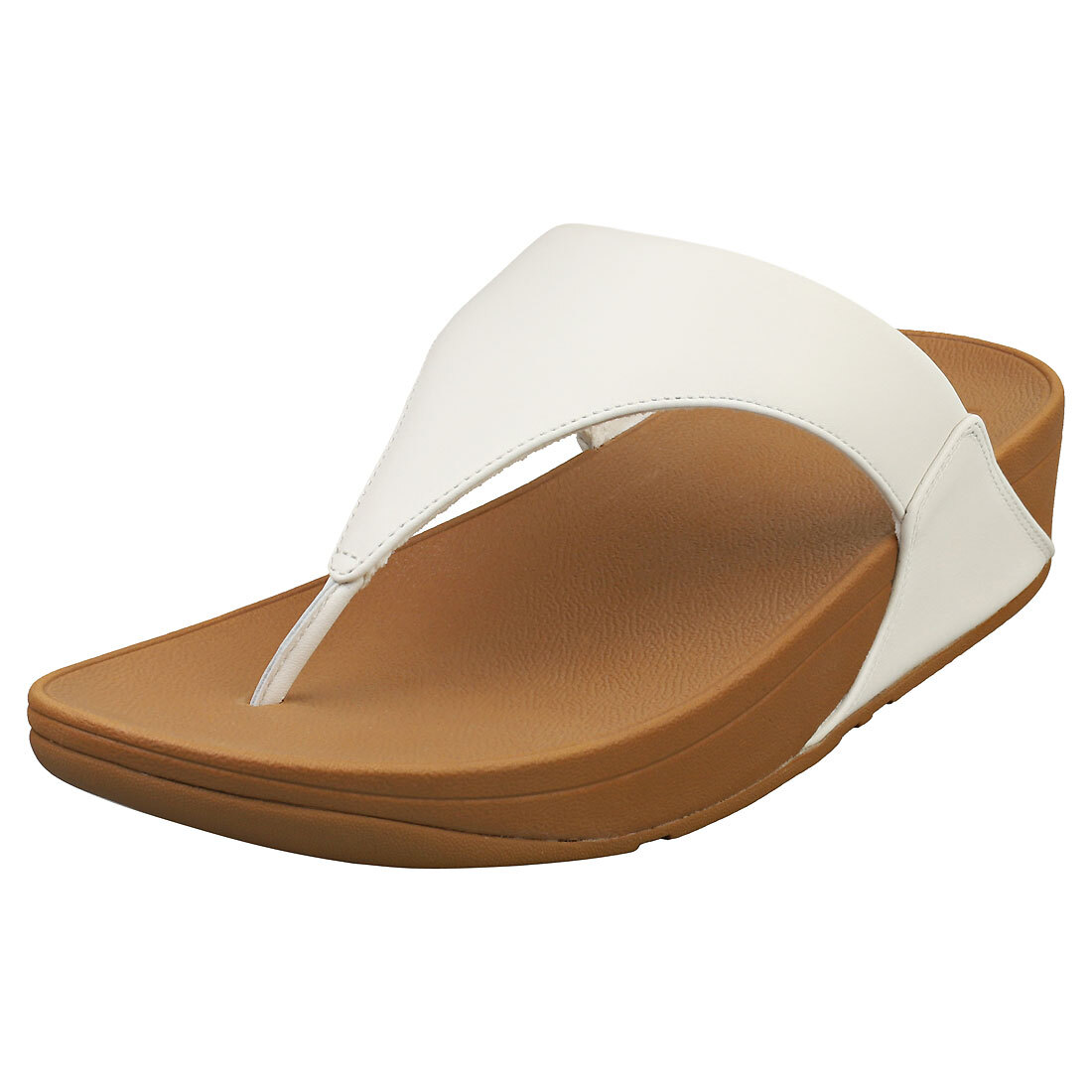 FitFlop Lulu Leather Toepost Donna White Sandali Platform - 38 EU