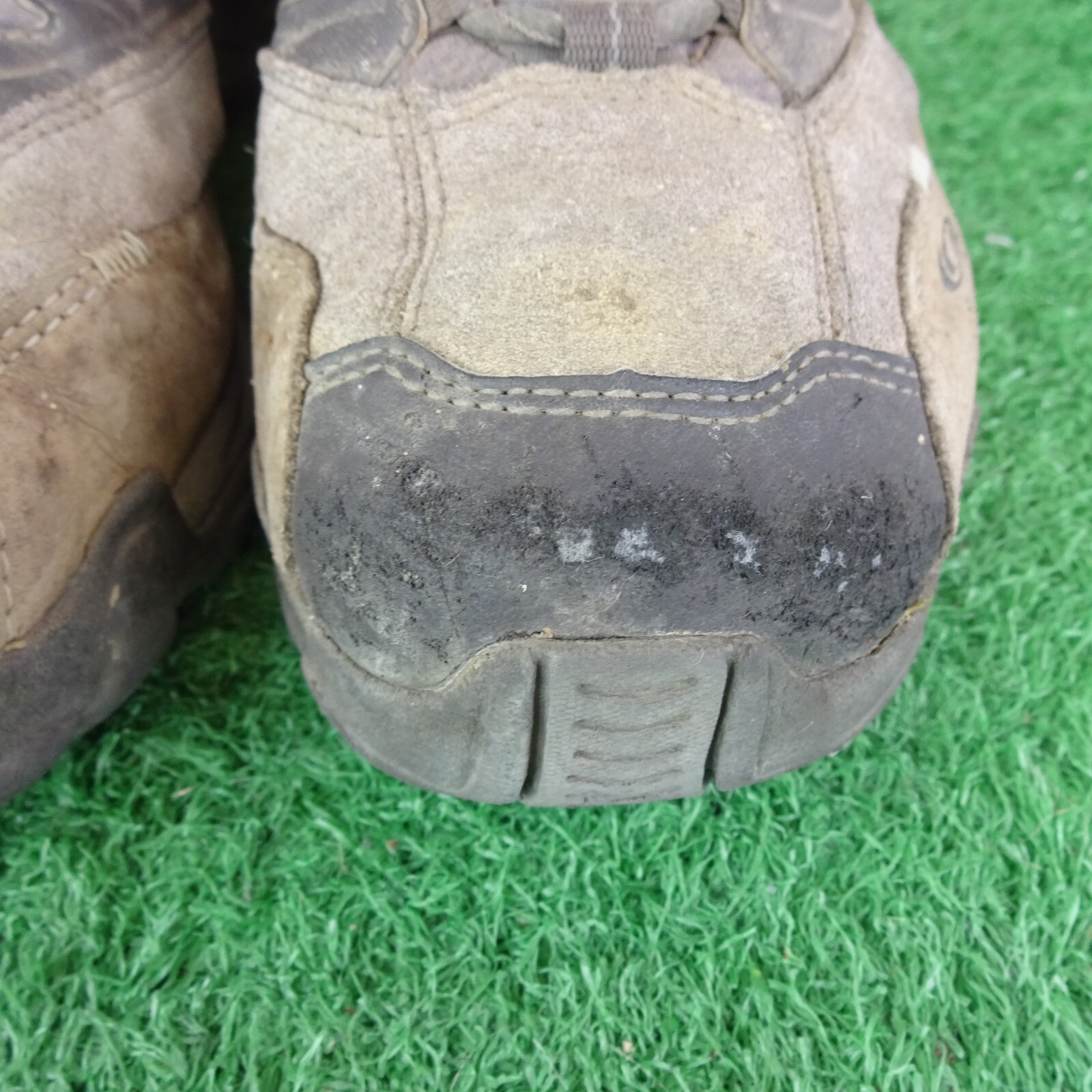 Scarpe da passeggio Salomon taglia 7 donna marroni scarpe da ginnastica trekking trail goretex stringate