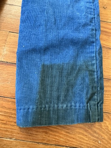 VINTAGE 1973 LEVI'S KIDS JEANS - Blue CORDUROY SIZE 19x18 - Picture 10 of 18