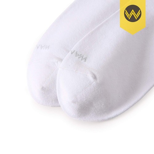 WANDER Men's Dress Socks Cotton Thin Classic 13-15, B-8 Pairs White - Picture 5 of 7