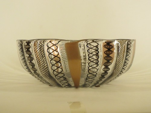 COLLECTION Murano glass bowl ciotola Signed AVVENTURINA ZANFIRICO Davide Fuin - Imagen 5 de 7