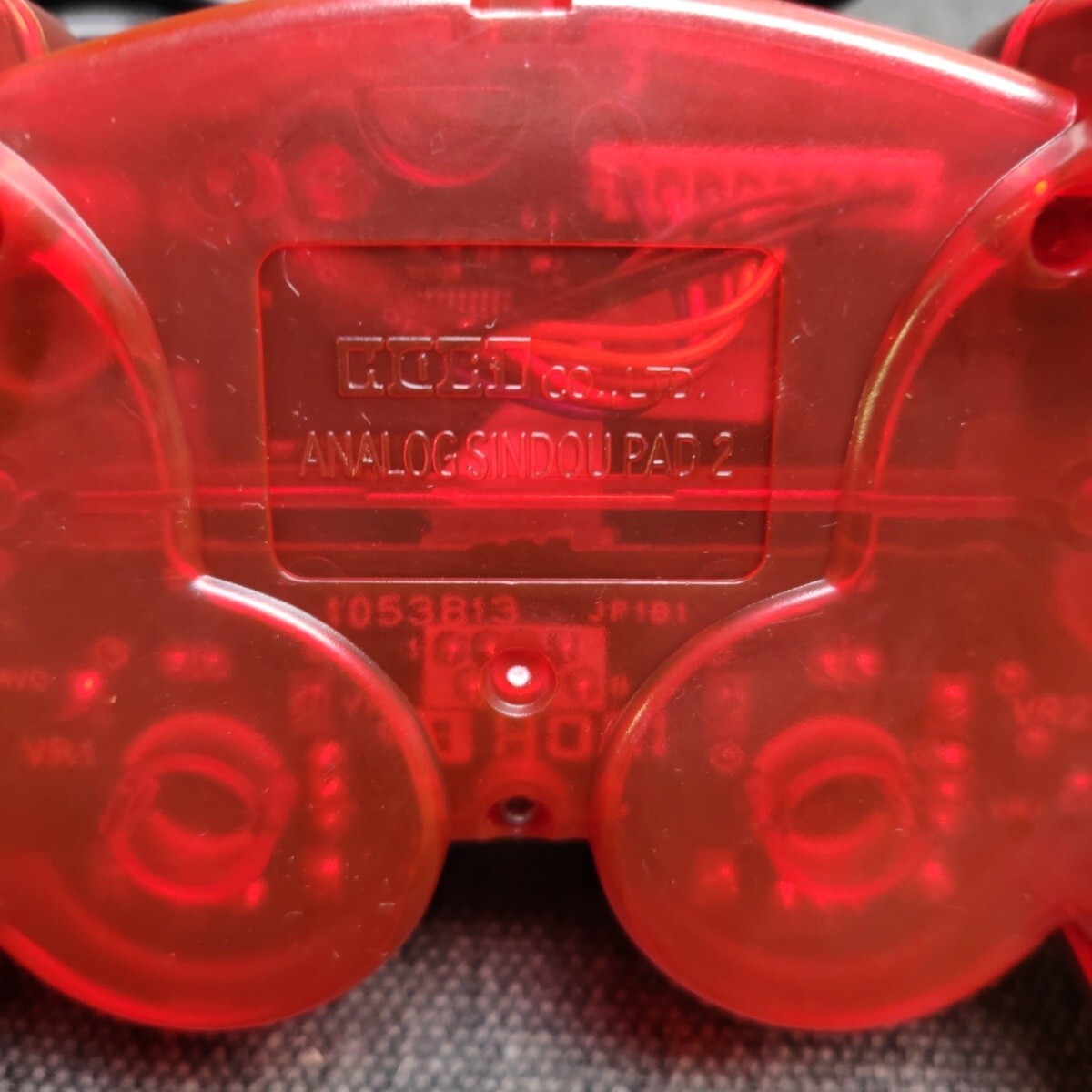 Manette Hori Analog Sindou Pad 2 Rouge Transparent Pour PlayStation 2 (PS2) - Occasion En état De Marche !