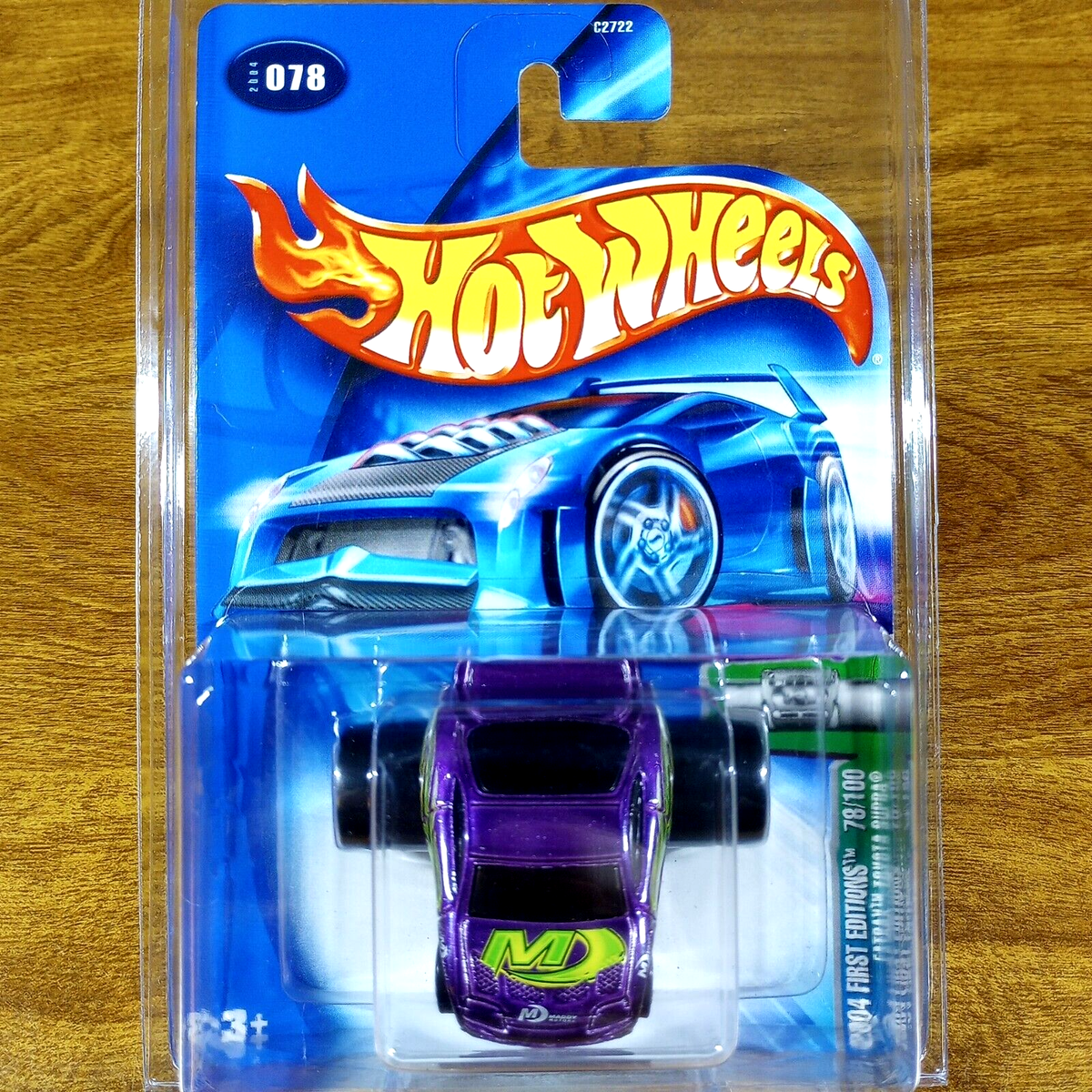 Hot Wheels 2004 First Edition Fatbax Toyota Supra Metallic Purple