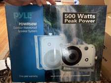 Pyle PDWR50W Outdoor Waterproof Speakers | 500 W | TWO Sets 4 Speakers | NEW