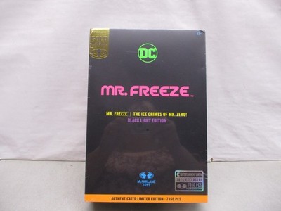 2024 McFarlane The Ice Crimes of Mr. Zero Mr. Freeze Black Light Edition Gold La