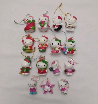 15 Vintage 2007-2008 Hello Kitty Mini Tree Ornaments
