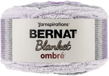 Bernat Blanket yarn, Cool Purple Ombre