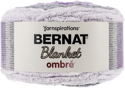 Bernat Blanket yarn, Cool Purple Ombre