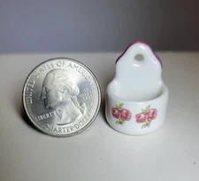 Vintage Dollhouse Miniature Reutter Salt Box Cellar Sconce Wall 1:12 Marked