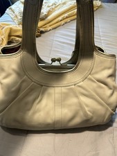 Coach Saddle Shoulder Bag Handbag Purse Tan L...