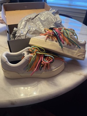 ANTA KAI 1 Style Men's Sneakers US 8 White Multicolor Laces Suede Nubuck