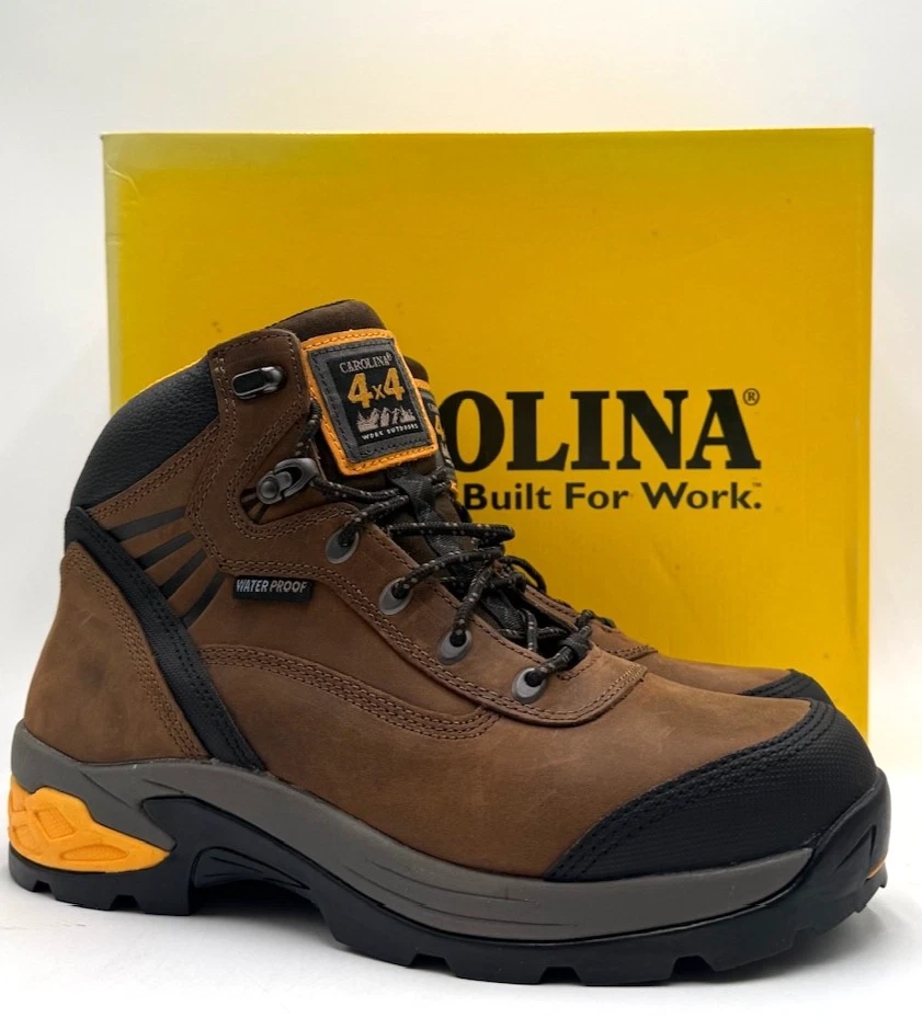 Carolina WATERPROOF 4x4 Men's NEW Hiking Boot Brown Multiple Sizes