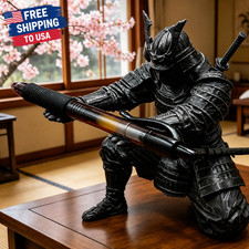 Creative Samurai Pen Holder Japanese Warrior Pencil Stand Desk Decor