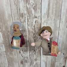 2 MAGNETIC PERSONALITIES FINGER PUPPET FRIDGE MAGNETS TONI MORRISON WILL ROGERS