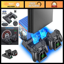 PS4 Cooling Stand Vertical Dock for PlayStation 4 Slim/Pro - 12 Game Slots