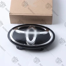 Front Grill Emblem For Highlander 2016-2019 Black Chrome Badge Cover 53141-42020