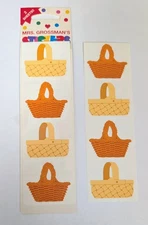 Vtg Mrs. Grossman's Baskets Diary Stickers 2 Sheets USA