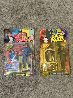 Vintage Austin Powers Dr. Evil Action Figure & Austin McFarlane Toys. RARE - NEW