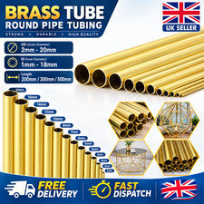 Brass Round Tube Wall 0.5/1/1,5/2/2.5mm Various Diameter � 3mm - 100mm