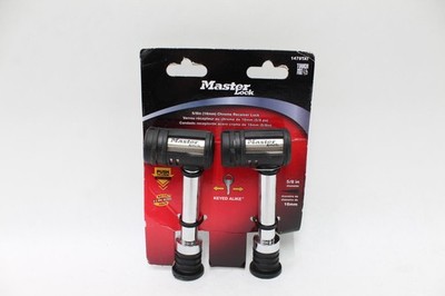 Master Lock 5/8'' Chrome Receiver Lock, 1479TAT