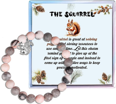 Cute Squirrel Gifts - Squirrel Jewelry Bracelet Inspirational Gift for Friend