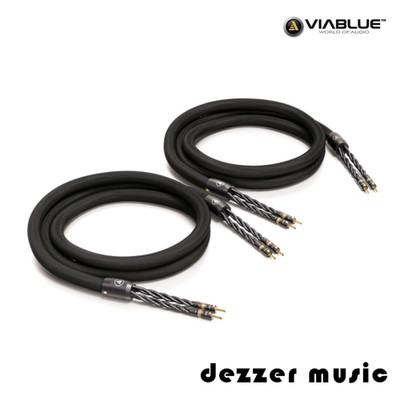 ViaBlue 2x 3m SC-6 Air Silver - Single-Wire Lautsprecherkabel - T8 /Bananas B