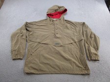 Vintage 90s Columbia 1/4 Button Anorak Hooded Windbreaker Jacket Mens Size L
