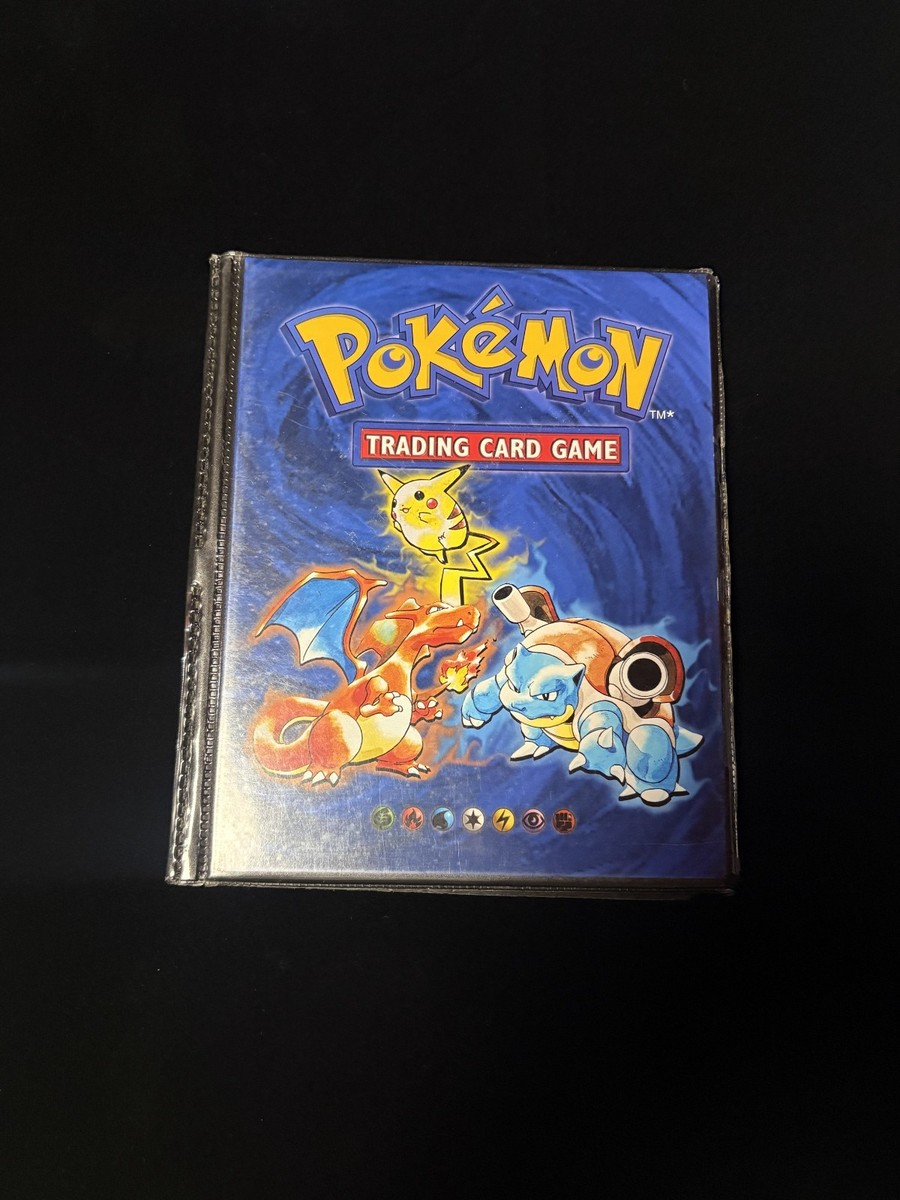 Pokémon TCG WOTC 1999 Base Set Trading Card Folder Binder 4 Pocket  **DAMAGED**