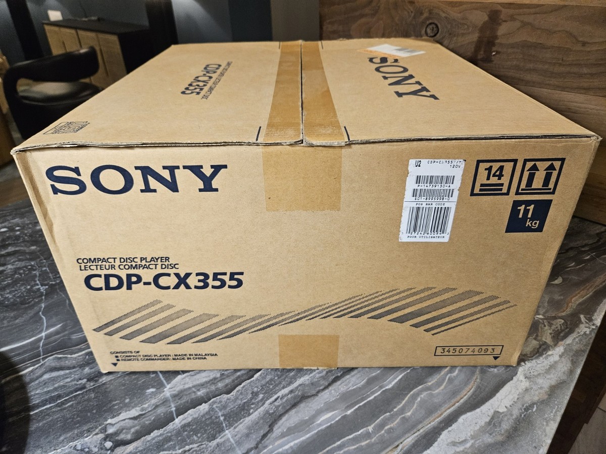 Sony CDP-CX355 300 Disc CD Player with remote,keyboard,cables and