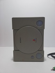 Sony PlayStation 1 PS1 SCPH-7500 Console AC AV Yellowed Working No Controller