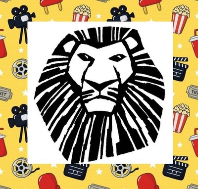 DER KÖNIG DER LÖWEN, SILHOUETTE VINYL AUFKLEBER, FILM, KINO 8''