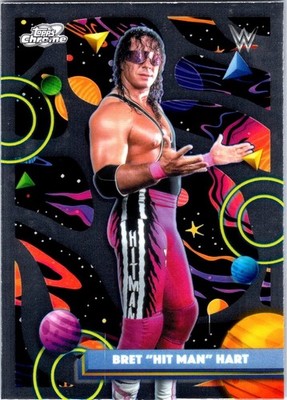 Bret Hit Man Hart 2026 Topps Cosmic Chrome WWE #10 Base Trading Card