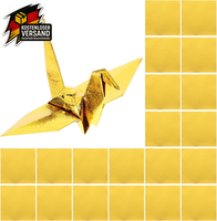 Origami-Papier 100 Blatt Goldenes Glitzerfaltenpapier FüR Bastelprojekte, Kinder