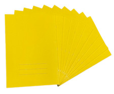 A4 Yellow 10mm Grid Maths Notebooks 64 Page – A4 Squared Exercise Book