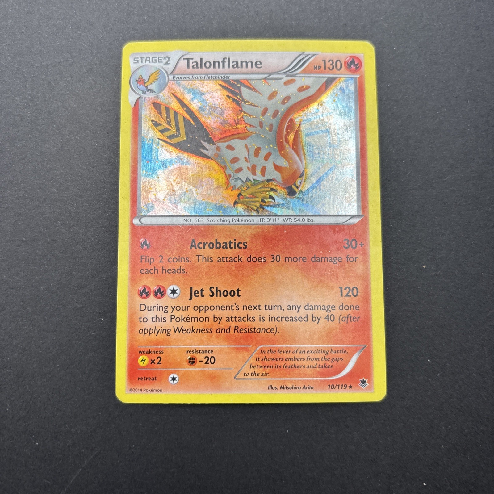 Talonflame - (XY Phantom Forces) 010/119 Deck Exclusives Holo