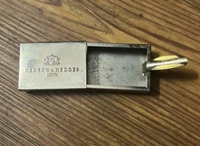 Vtg Benson & Hedges 100s Metal Slide Out Mini Pocket Travel Ashtray