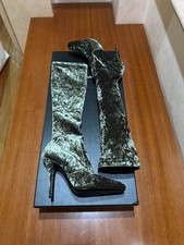 saint laurent velvet heels size 41
