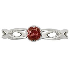 Hessonite Garnet - Madagascar 925 Sterling Silver Ring s.5 Jewelry R-1213