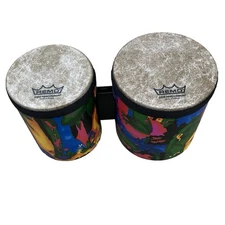 Remo Kids Bongos Drums Rainforest Jungle Animals Theme Double Percussion Detach