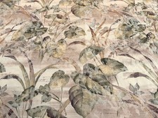 Vintage New Tropical Palm Leaves  Grass Upholstery/Drapery Fabric  36"Lx 57"W