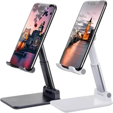 Adjustable Desktop Phone & Tablet Stand Foldable Anti-Slip Holder – Mobelix™